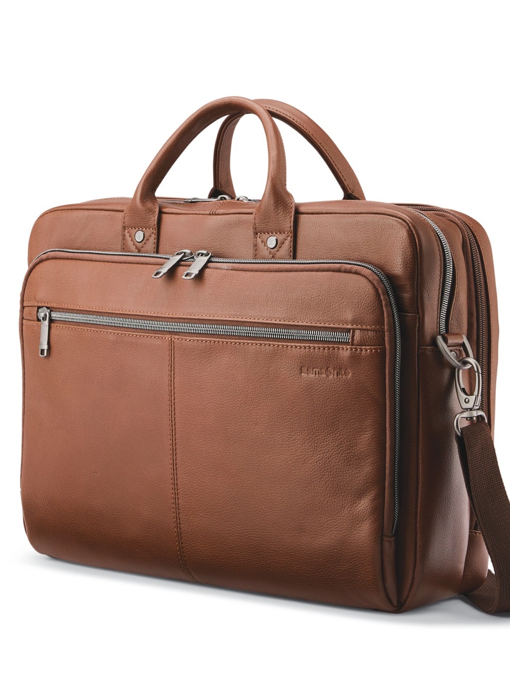 Samsonite Leather Briefcase in Cognac Brown CLASSIC LEATHER TOPLOADER
Office bag